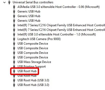 usb root hub